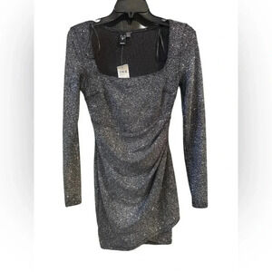 WINDSOR BRAND silver glittered dress